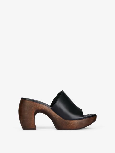 Givenchy G CLOG SANDALS IN LEATHER