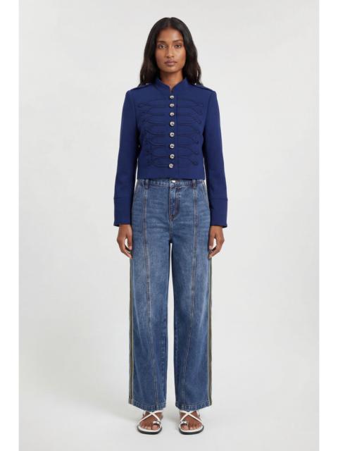 KAREN MILLEN Compact Stretch Tape Detail Military Jacket