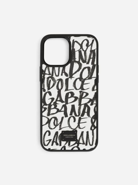 Dolce & Gabbana Dauphine calfskin iPhone 12 Pro Max cover with logo print