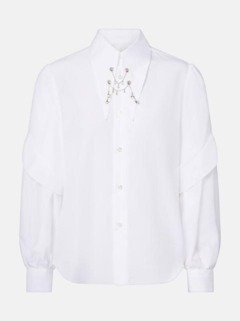 Noir Kei Ninomiya Embellished cotton shirt