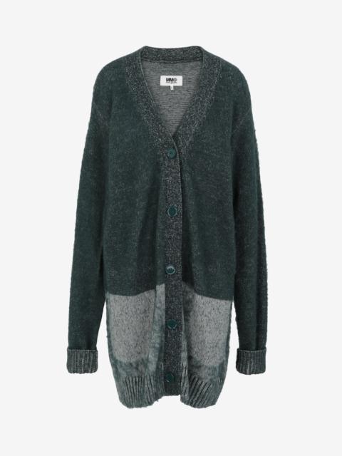 MM6 Maison Margiela Shadow wool cardigan