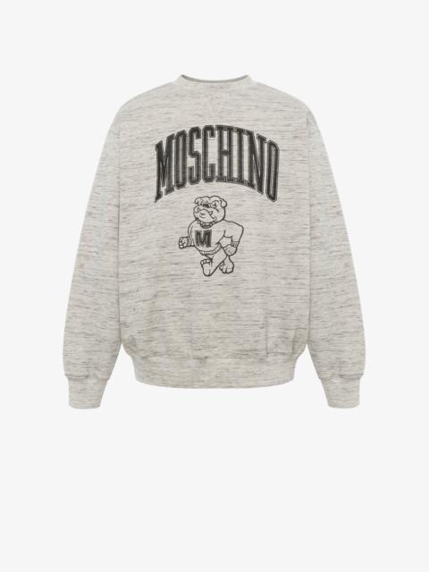 Moschino MOSCHINO VARSITY COTTON SWEATSHIRT