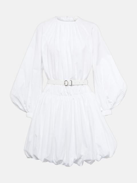 Jil Sander furball belted 면 minidress