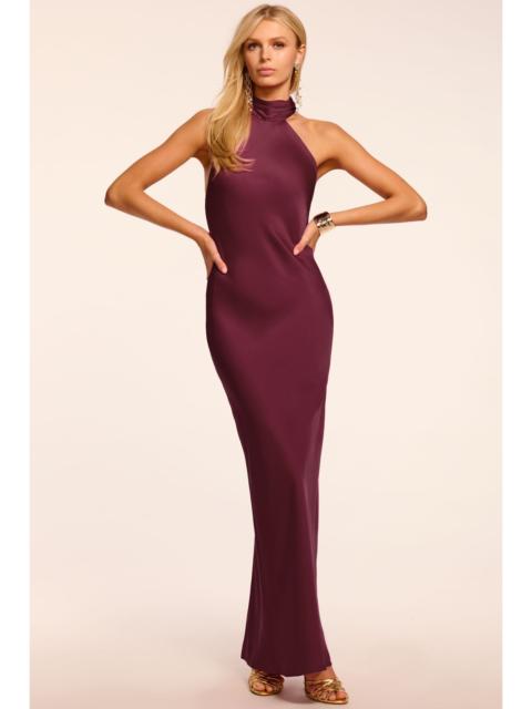 RAMY BROOK Tatiana High Neck Gown | CRANBERRY