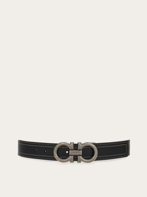 Reversible and adjustable Gancini belt