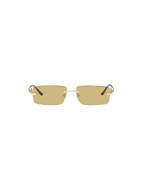 Cartier Gold 'Panthère de Cartier' Sunglasses