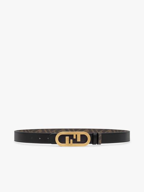 FENDI Black leather belt