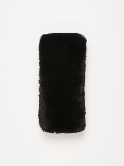 Furry scarf - Black