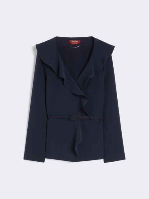 Max Mara GALIZIA Cady jacket with ruffle