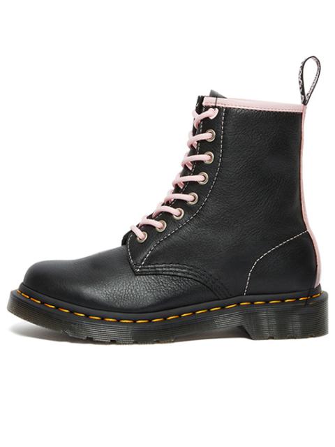 (WMNS) Dr. Martens 1460 Contrast Leather Lace Up Boots 'Black Pink' 27276001