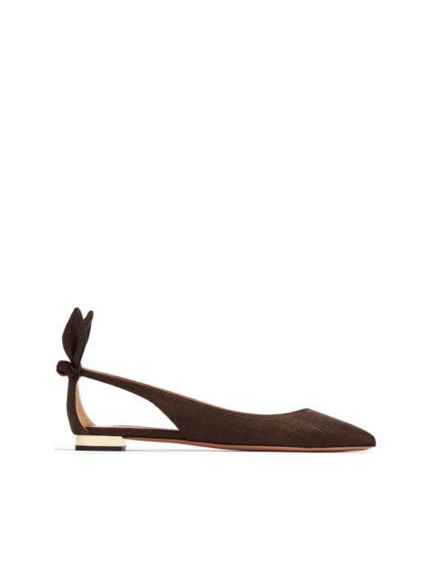 AQUAZZURA leather ballerina shoes