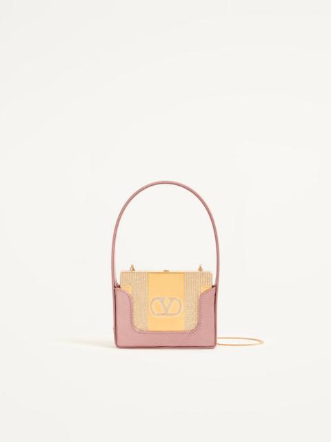 Valentino VALENTINO GARAVANI MINAUMORPHE MINAUDIÈRE IN METAL WITH SWAROVSKI® CRYSTALS AND SATIN CASE
