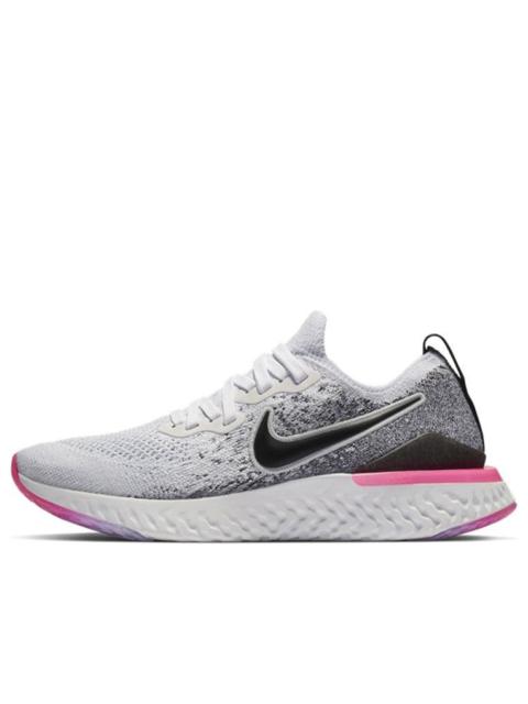 (WMNS) Nike Epic React Flyknit 2 'Oreo Pink' BQ8927-103