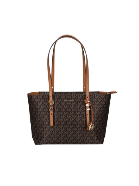 MICHAEL KORS medium Quinn buckle monogram tote bag