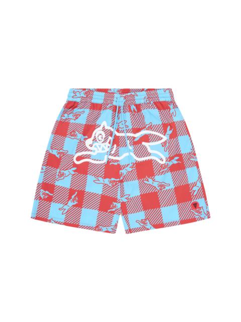 ICECREAM CHECKER RUNNING DOG SWIM SHORTS