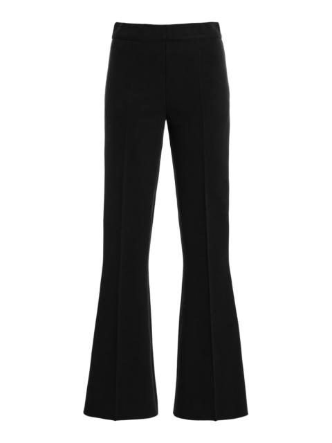 AMIYA Legacy Kick-Flare Cotton-Blend Pants black