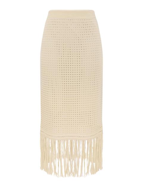 Zimmermann INDRA FRINGE MIDI SKIRT