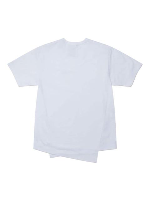 Comme Des Garçons Comme Des Garcons T-shirt Bianco Uomo Dettaglio a Portafogli