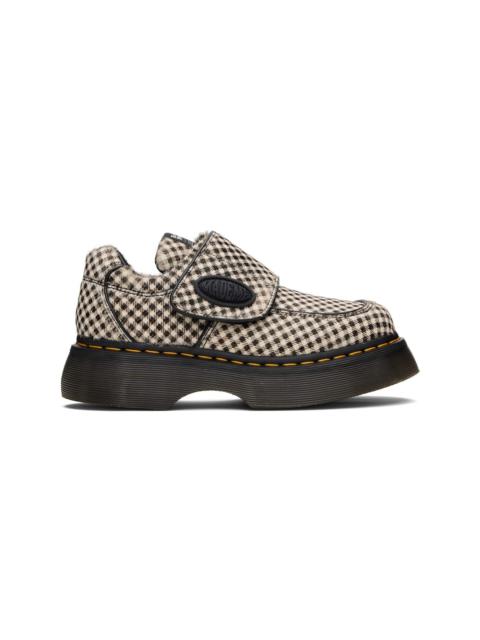 Dr. Martens White Buzz Strap MadeMe Derbys