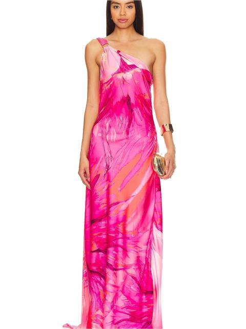 HEMANT & NANDITA Abira One Shoulder Maxi Dress