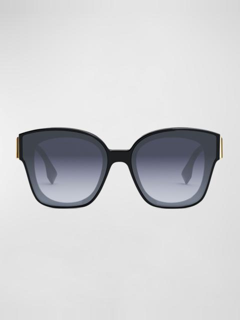 FENDI Oversized F Logo Acetate Cat-Eye Sunglasses