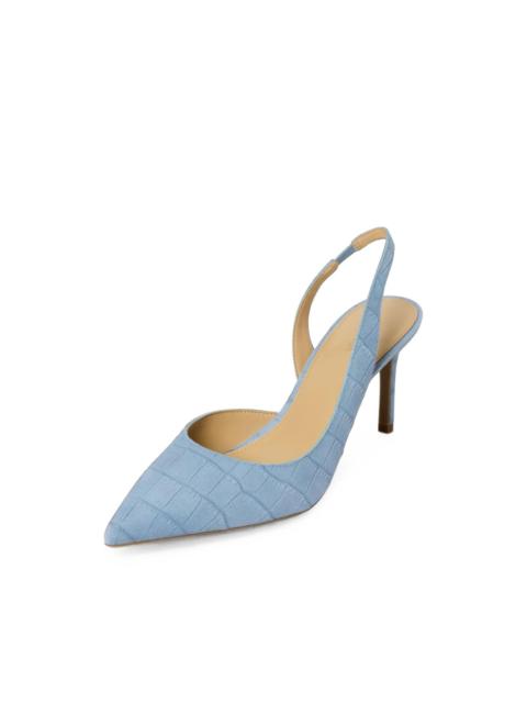 MICHAEL KORS Alina Flex croc-effect slingback pumps