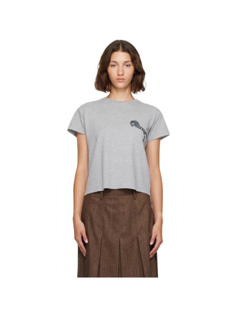 MM6 Maison Margiela Gray Horse Logo T-Shirt