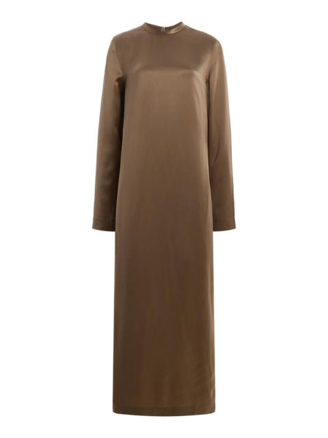 TOTEME Satin Maxi Dress neutral