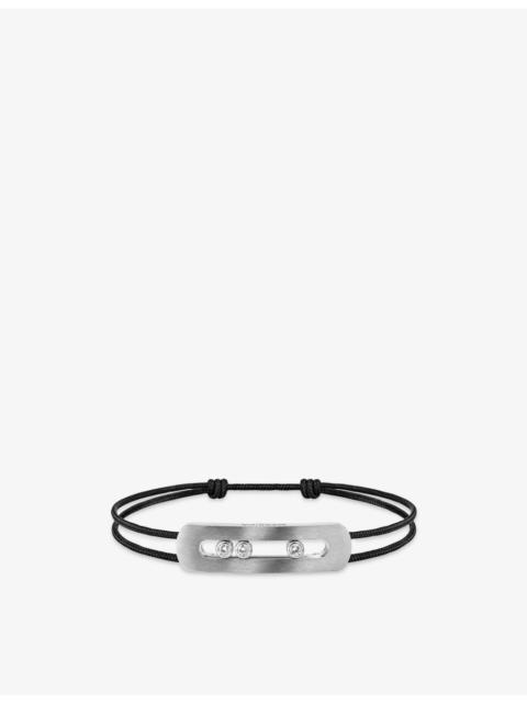 MESSIKA Move Large Natural Titanium And 0.44ct Diamond Cord Bracelet