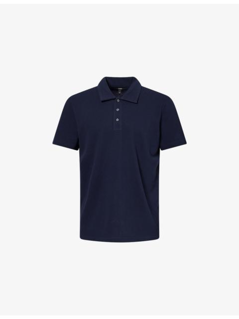 PAIGE Demille Cotton-Knit Polo Top