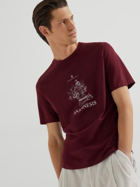 Brunello Cucinelli Cotton jersey crew-neck T-shirt with print