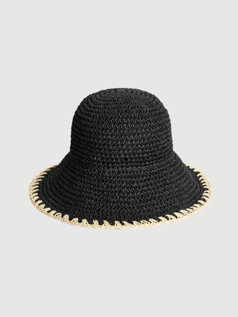 BY MALENE BIRGER STRAWILLA HAT BLACK