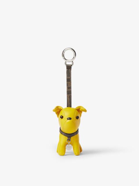 FENDI Ito Charm Yellow leather charm