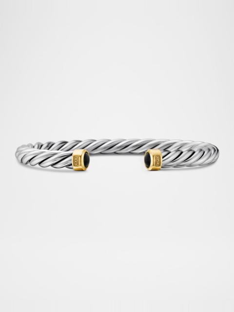 DAVID YURMAN 6mm Men's Cable Cuff Bracelet in Silver