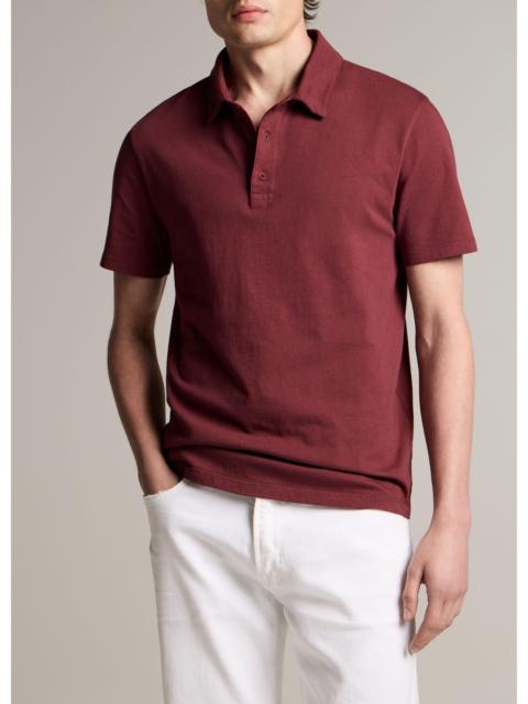 Vince Garment Dye Cotton Polo Shirt
