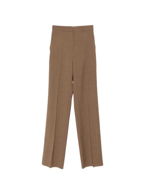 Max Mara Studio stripe-pattern straight-leg trousers