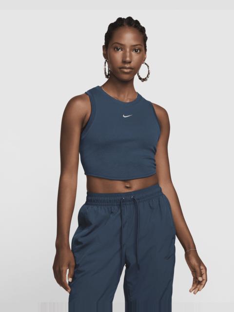 Nike Sportswear Chill Knit Women's Tight Cropped Mini-Rib Tank Top