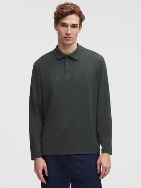 lululemon Relaxed-Fit Long-Sleeve Golf Polo Shirt