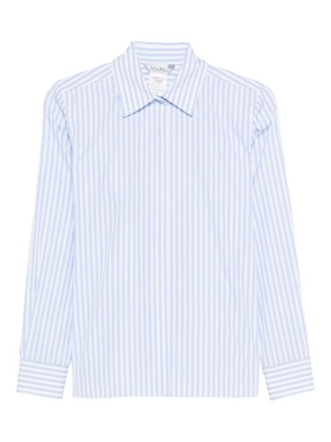 stripe-pattern shirt