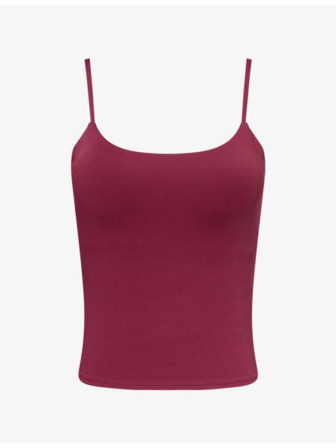 ADANOLA Logo-Print Stretch-Jersey Tank Top