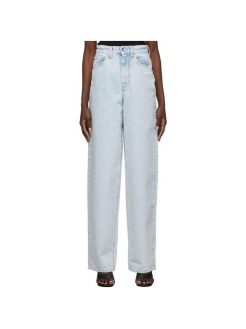 Off-White Blue Denim Extra Baggy Diag Jeans