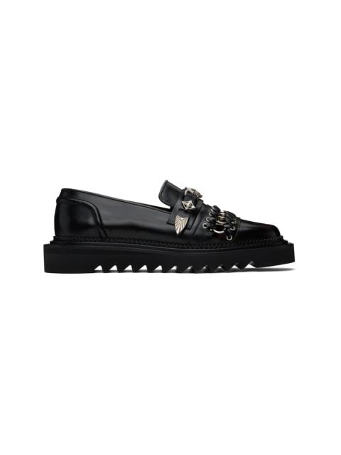 TOGA VIRILIS Black O-Ring Loafers