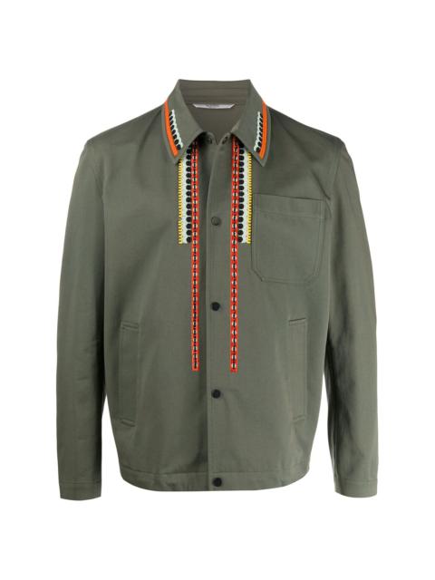 Valentino embroidered shirt jacket