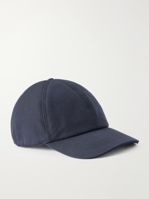 Canali Logo-Appliqué Cotton-Blend Cap