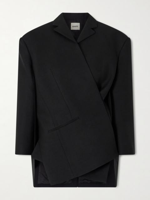 KHAITE Palto Wool And Silk-blend Cady Blazer