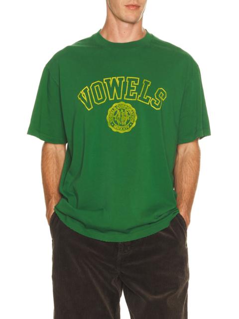 vowels Faded Collegiate Tee