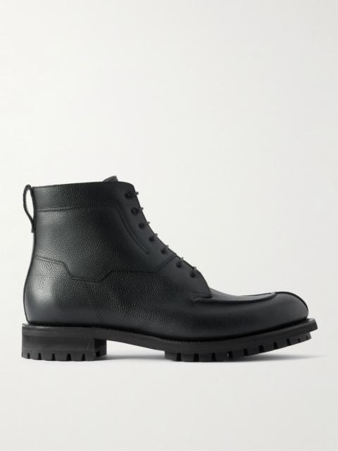 Berluti New Oslo Full-Grain Leather Lace-Up Boots Black