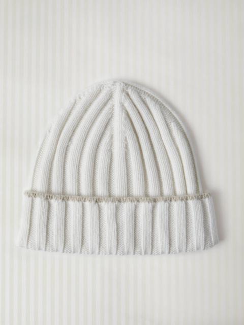 Brunello Cucinelli Cashmere rib knit beanie