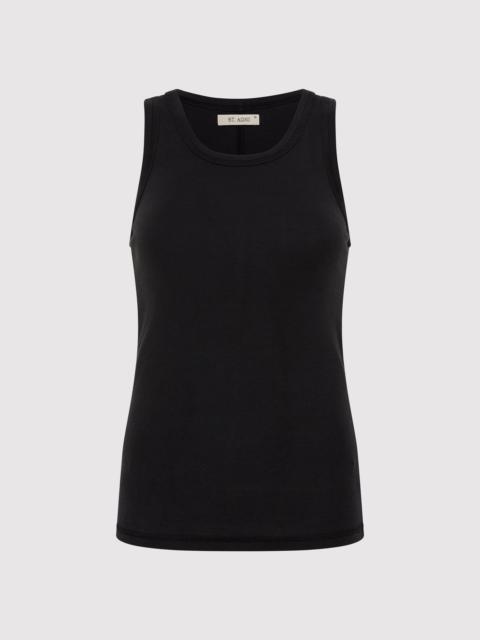 Organic Cotton Singlet - Black