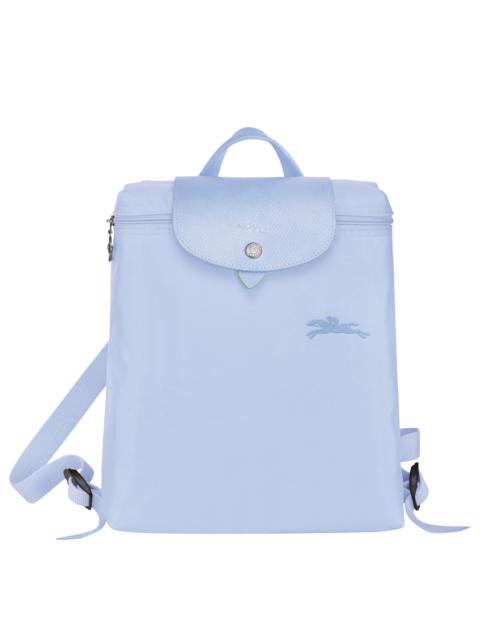 Longchamp Le Pliage Green M Backpack Sky Blue - Recycled canvas